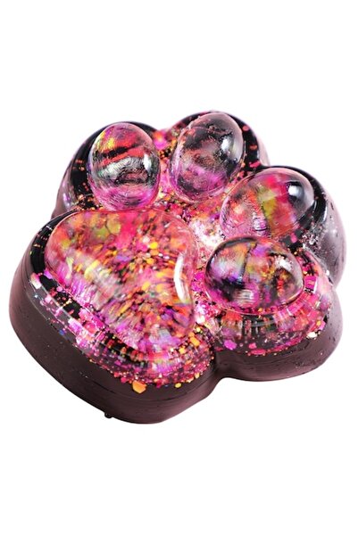 PINCH Family Squishy Cat Paw Stress with Glitter