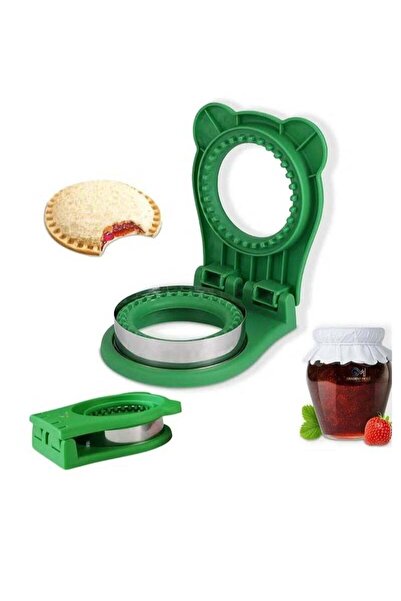 Generic Kids Sandwich Cutter Set - Uncrustables Maker with Bread Sealer & Coo...
