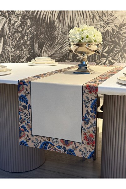 Heriya Runner cu model de vis din in 40x140 cm