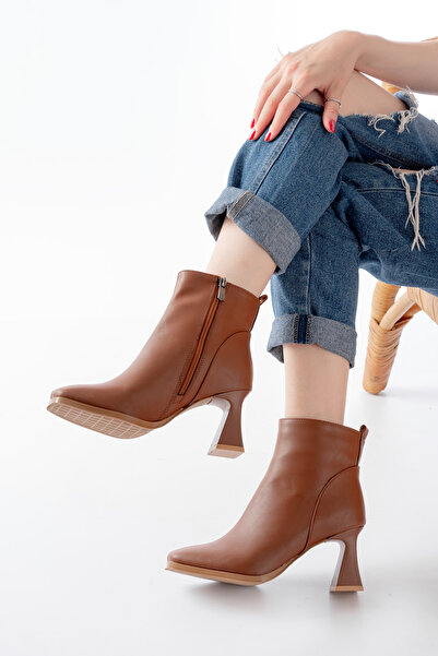CİRON SHOES Yeni Taba Bot Kadın Ayakkabı 802