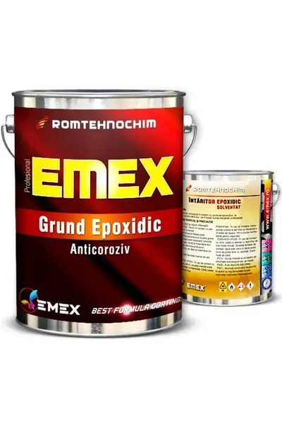 Emex Anticorrosive Epoxy Primer Package “Emex” - Red - 4 Kg Can + Hardener