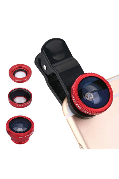 OEM 3 in 1 Photo Lenses, Universal, Optical SnapView, Wide-Angle, Compatible with Phones and Tablets