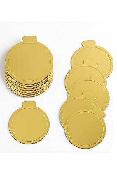 Generic Gold Round Cake Board – 9×9 cm | Luxury Single Cake Display Base