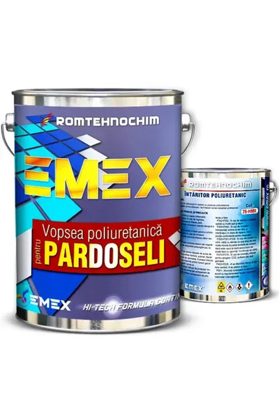 Emex Polyurethane Floor Paint Package “Emex” - Brown - 4 Kg Can + Hardener