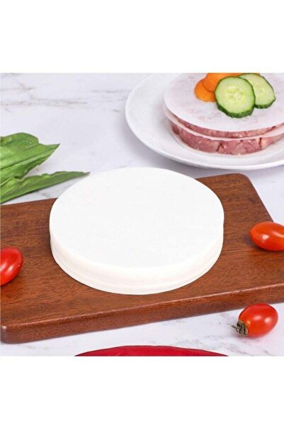 Generic 100Pcs Round Hamburger Patty Paper Non-stick Double-sided Silicone Pa...