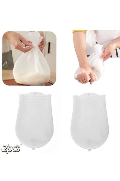 Generic 2pcs Kneading Dough Bag,Silicone Kneading Bag,Multifunctional Dough M...