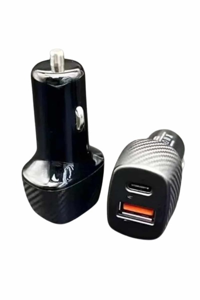Genel Markalar Type-C Girişli Araba Çakmaklık Şarj Cihazı 38W Oto Çakmaklık