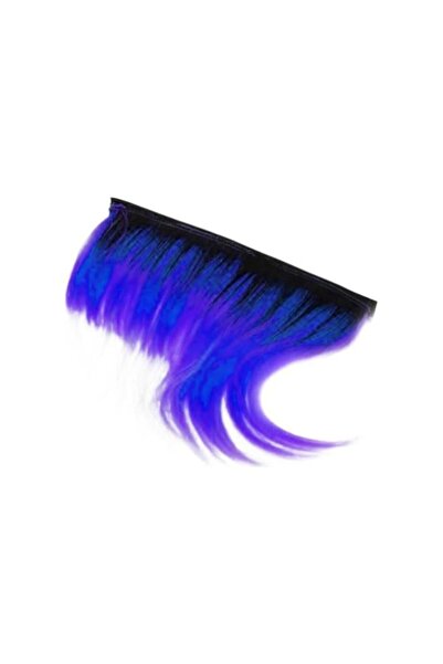 Moto Eczane Motosiklet Kask Saç Süsü Apaçi Siyah-Mavi Simli