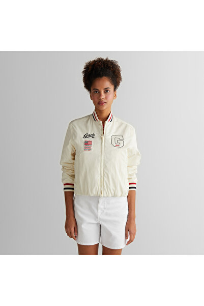 Gant Kadın Krem Hakim Yaka Logolu Ceket