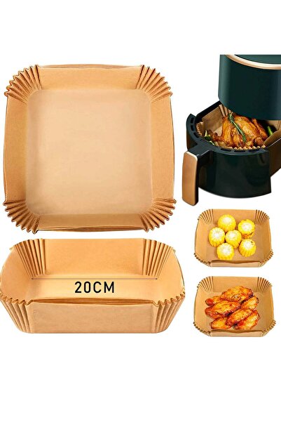 Generic 100 Pcs Air Fryer Disposable Paper Liner, 20cm Air Fryer Liners Squar...
