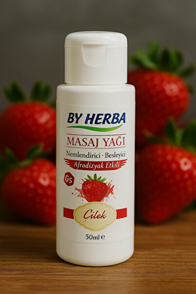 By Herba Etkili Çilek Aromalı Masaj Yağı 50 ml