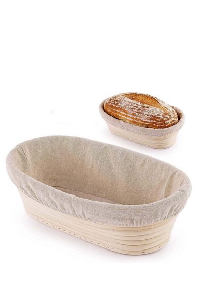Generic Oval Bread Proofing Basket Baking Supplies Rattan Banneton Brotform P...