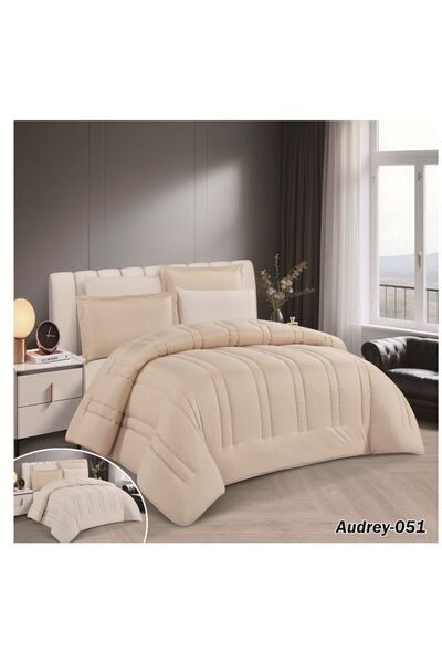 NAJMA مفرش ساده وجهين 6 قطع مقاس 230*250