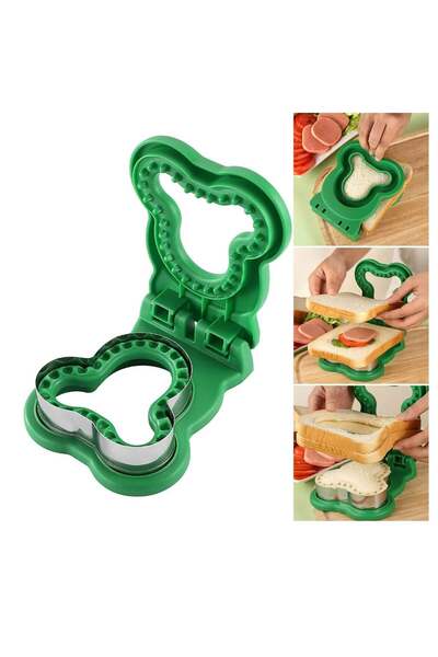 Generic Sandwich Cutter Sealer Cute Bear Shape Creative Maker Diy Breakfast T...