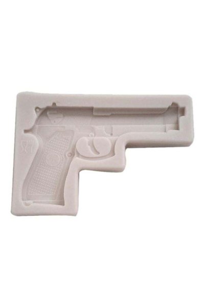 Generic 3D Silicone Gun Cake Mold Gray One Size