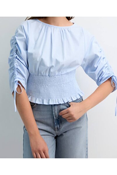 MODA Büzgülü Gömlek Gipe Detaylı