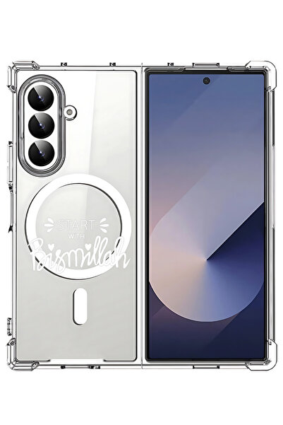 Theodor غلاف لهاتف Samsung Galaxy Z Fold 7 متوافق مع MagSafe، غطاء مقاوم للصد...