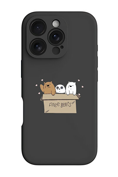 Theodor جراب حماية من السيليكون السائل المقاوم للصدمات لهاتف iPhone 16 Pro با...