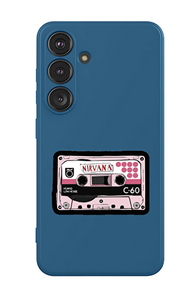 Theodor غطاء حماية سائل من السيليكون المقاوم للصدمات لهاتف سامسونج جالاكسي S25 (أزرق) - نيرفانا (2)