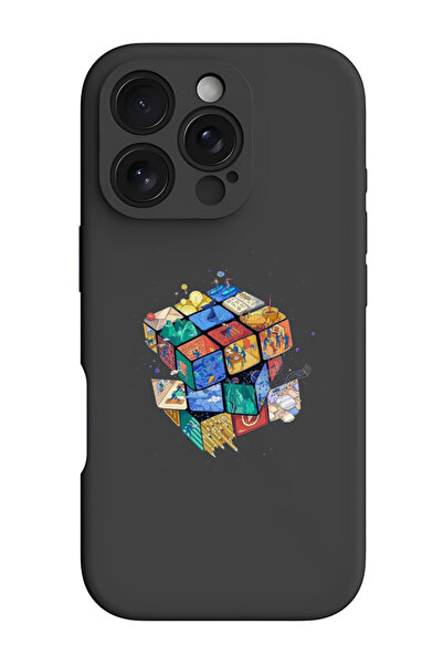 Theodor غطاء حماية سيليكون سائل مقاوم للصدمات لهاتف آيفون 16 برو ماكس، أسود -...