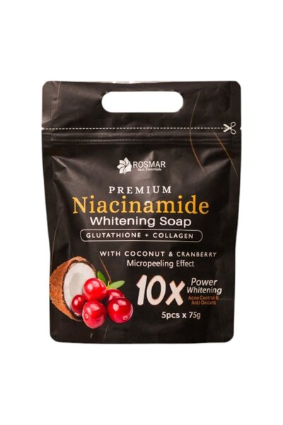 ROSMAR Premium Niacinamide 10X Power Whitening Soap 5pcs x 75g