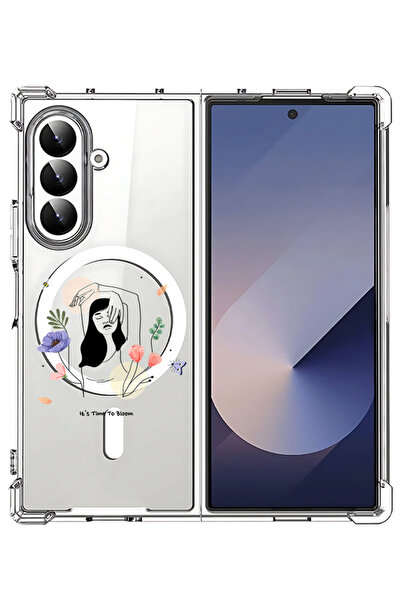 Theodor غلاف لهاتف Samsung Galaxy Z Fold 7 متوافق مع MagSafe، غطاء هاتف مقاوم...