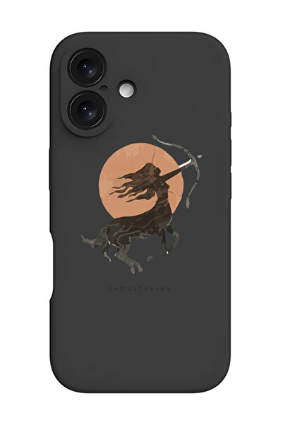 Theodor غطاء حماية مقاوم للصدمات من السيليكون السائل لجهاز iPhone 16 باللون ا...