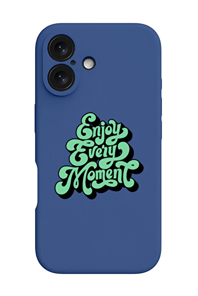 Theodor غطاء حماية سيليكون سائل مقاوم للصدمات لهاتف iPhone 16 Plus باللون الأ...