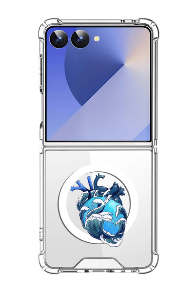 Theodor غلاف لهاتف Samsung Galaxy Z Flip 7 متوافق مع MagSafe، غطاء هاتف مقاوم...