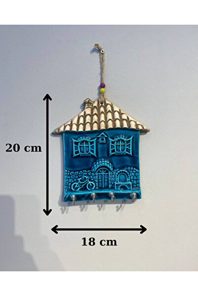 ColorCraft Handmade Turquoise Wall Decoration Keychain Home Patterned