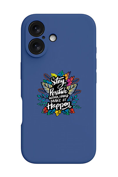 Theodor جراب سيليكون سائل أزرق واقٍ مقاوم للصدمات لهاتف iPhone 16 Plus - حافظ...