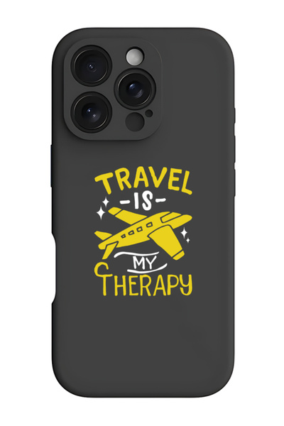 Theodor جراب حماية سيليكون سائل مقاوم للصدمات لهاتف iPhone 16 Pro أسود - علاج...