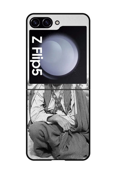 Theodor جراب واقٍ مضاد للخدش والصدمات لهاتف سامسونج جالاكسي زد فليب 5، الشيخ زايد جالس