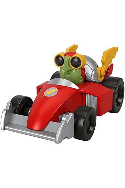 mattel Superhero Vehicles Inspired by DC League of Superpets Movie - Merton The Turtle in Red Racecar