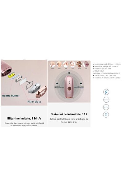 Mlay Epilator portabil IPL