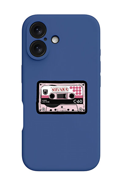 Theodor غطاء حماية سيليكون سائل مقاوم للصدمات لجهاز iPhone 16 أزرق - نيرفانا