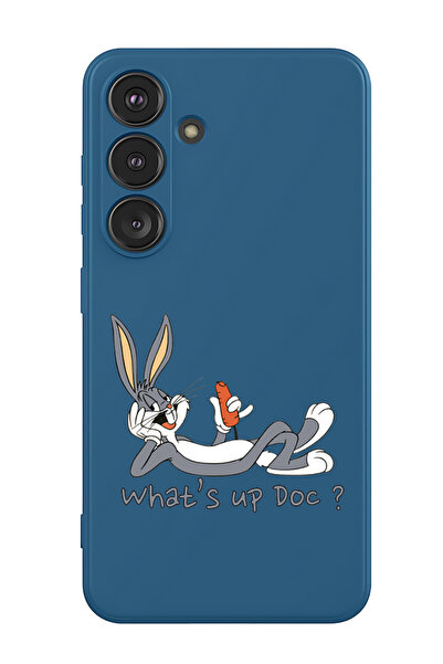 Theodor غطاء حماية سائل من السيليكون المقاوم للصدمات لهاتف سامسونج جالاكسي S25 (أزرق) - واتس أب دوك