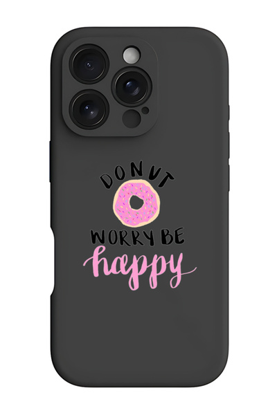 Theodor غطاء حماية أسود من السيليكون السائل المقاوم للصدمات لهاتف iPhone 16 P...