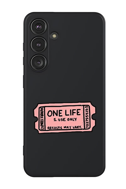 Theodor غطاء حماية سيليكون سائل مقاوم للصدمات لهاتف سامسونج جالاكسي S25 بلس (أسود) - ون لايف