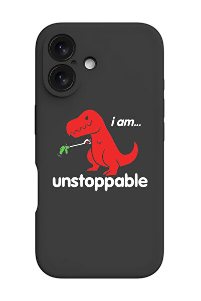 Theodor غطاء حماية سيليكون سائل مقاوم للصدمات لهاتف iPhone 16 Plus باللون الأ...