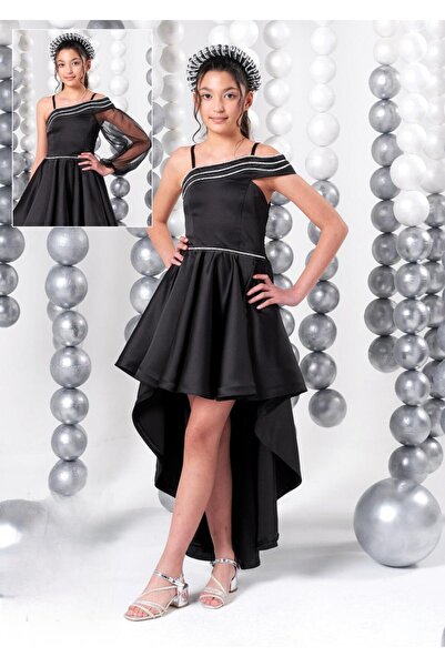 moona kids 10-15 Yaş Kız Çocuk Saten Abiye