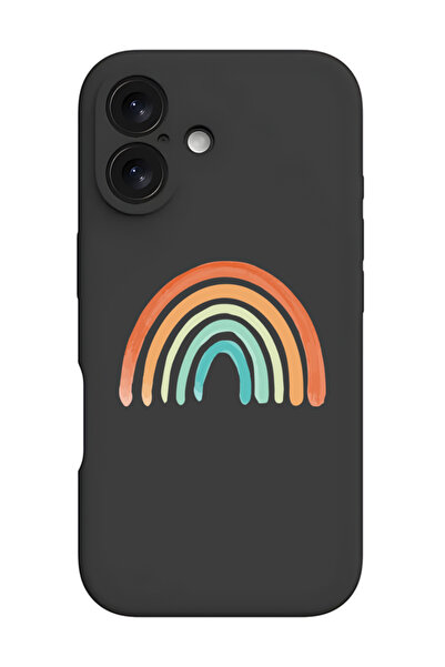 Theodor غطاء حماية سيليكون سائل مقاوم للصدمات لهاتف iPhone 16 Plus باللون الأ...