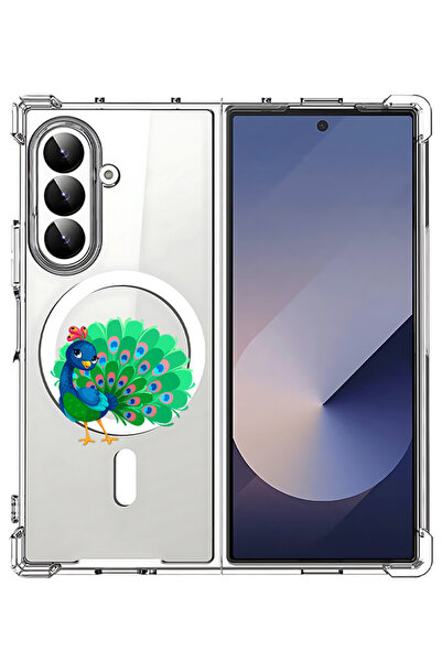 Theodor غلاف لهاتف Samsung Galaxy Z Fold 7 متوافق مع MagSafe، غطاء هاتف مقاوم...