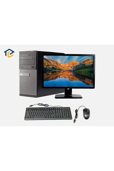 Dell Refurbished Dell Desktop Computer Intel Core i5 3rd Generation + 19 Inch Screen + All Accessories + Wi-Fi