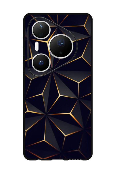 Theodor جراب متوافق مع هاتف هواوي بيورا 80 برو بلس مقاس 6.8 بوصة، غطاء حماية مقاوم للصدمات، أسود وذهبي