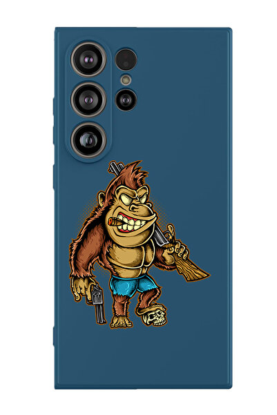 Theodor جراب حماية من السيليكون السائل المقاوم للصدمات لهاتف سامسونج جالاكسي S25 ألترا (أزرق) - كيلر كونج