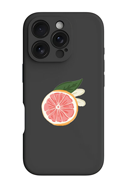 Theodor غطاء حماية سيليكون سائل مقاوم للصدمات لهاتف iPhone 16 Pro أسود - جريب...