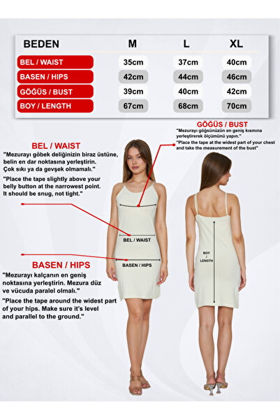 RTBUTİK Adjustable Thin Strap Cotton Dress Lining, Petticoat, Dress Lining, Underskirt, Over-The-Knee Lining
