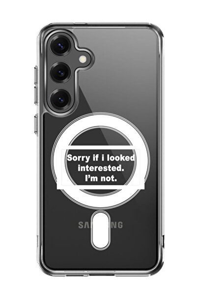 Theodor غلاف لهاتف Samsung Galaxy S25 Plus متوافق مع MagSafe، غطاء آسف إذا نظرت