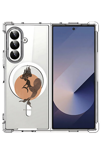 Theodor غلاف لهاتف Samsung Galaxy Z Fold 7 متوافق مع MagSafe، غطاء هاتف مقاوم...